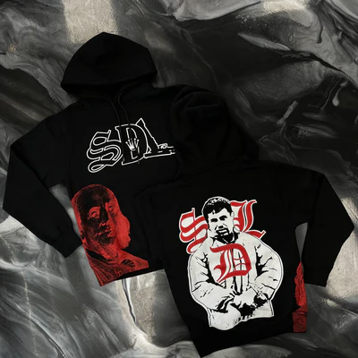 SDL RED & WHITE HOODIE